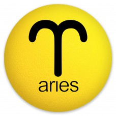 HappyBalls Aries Birth Sign Car Antenna Topper / Auto Dashboard Accessory (Zodiac)